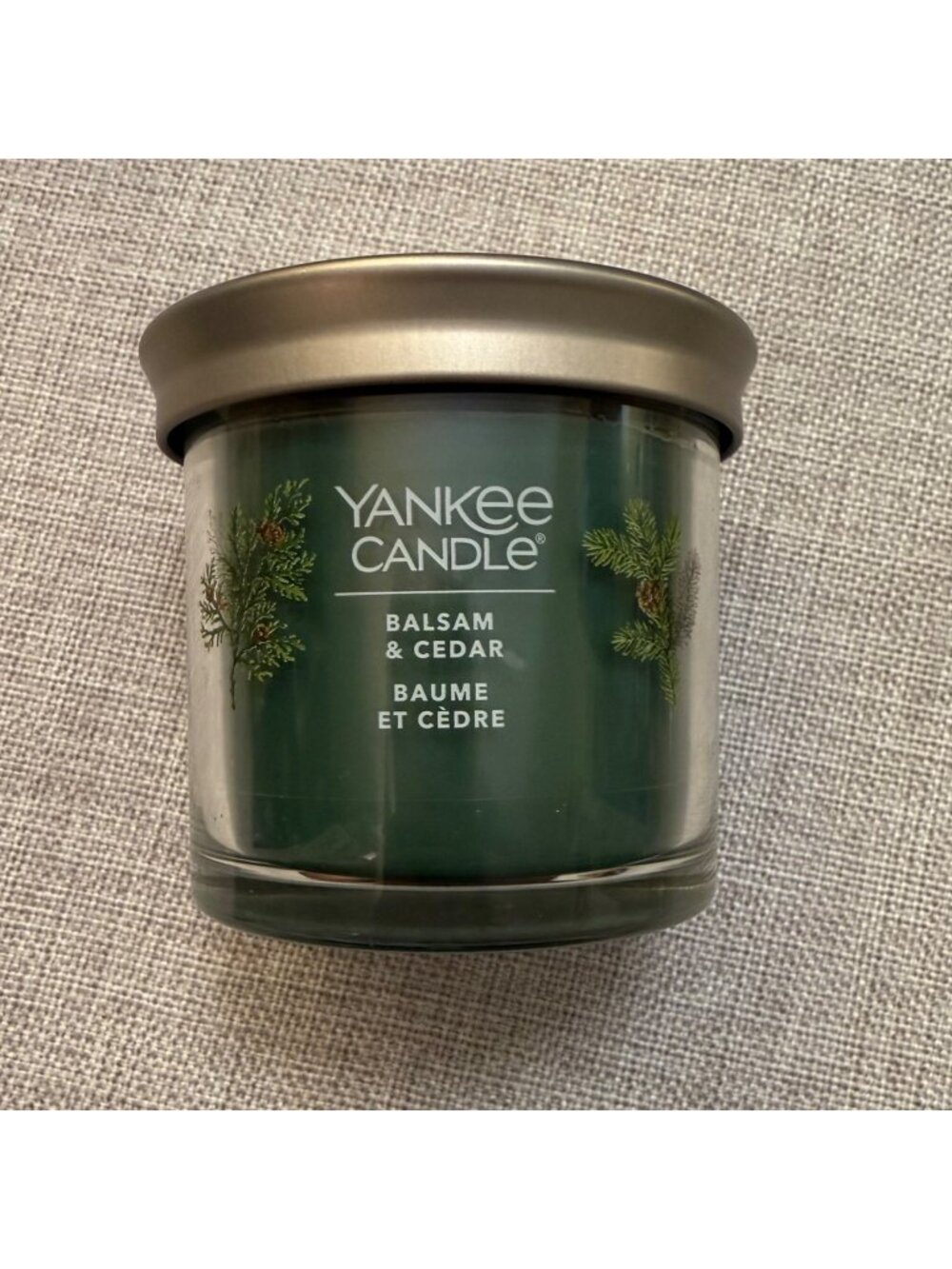 Yankee Candle Balsam and Cedar Scented Jar Candle 4.3 oz w/ Metal Lid